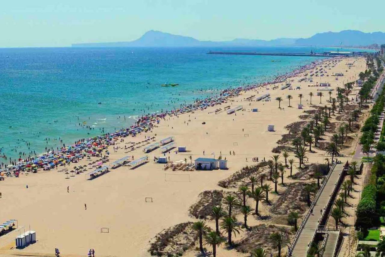 Apartamento Deluxe A 50M De Playa - Aire Wifi Gandía Kültér fotó